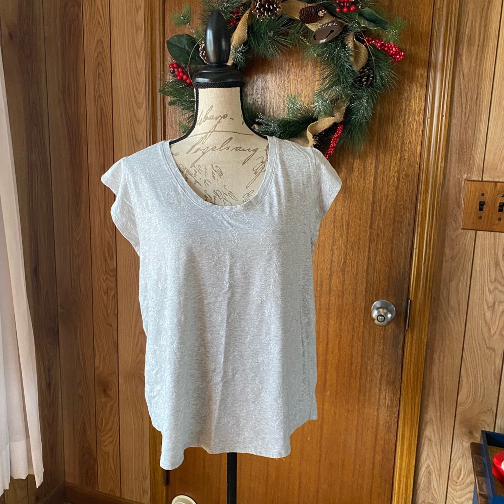 Embroidered Flutter Tee - image 4